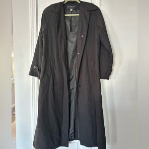 Ann Klein Longline Trench Coat Fully Lined